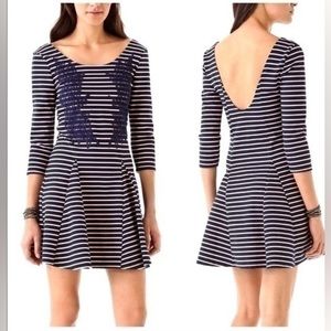 Free people be knotty nautical striped dress